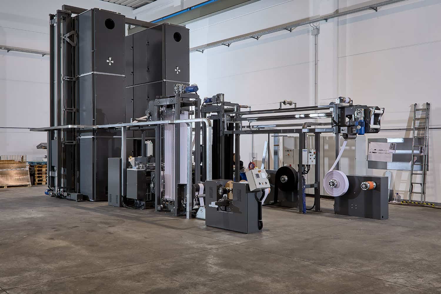 fotografia industriale di impianti lavorazione pelle sintex