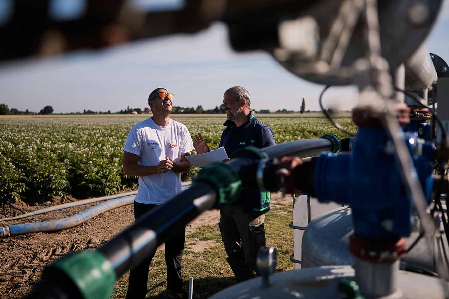 Fotografo reportage industriale agricoltura campi irrigazione a goccia coltivazioni