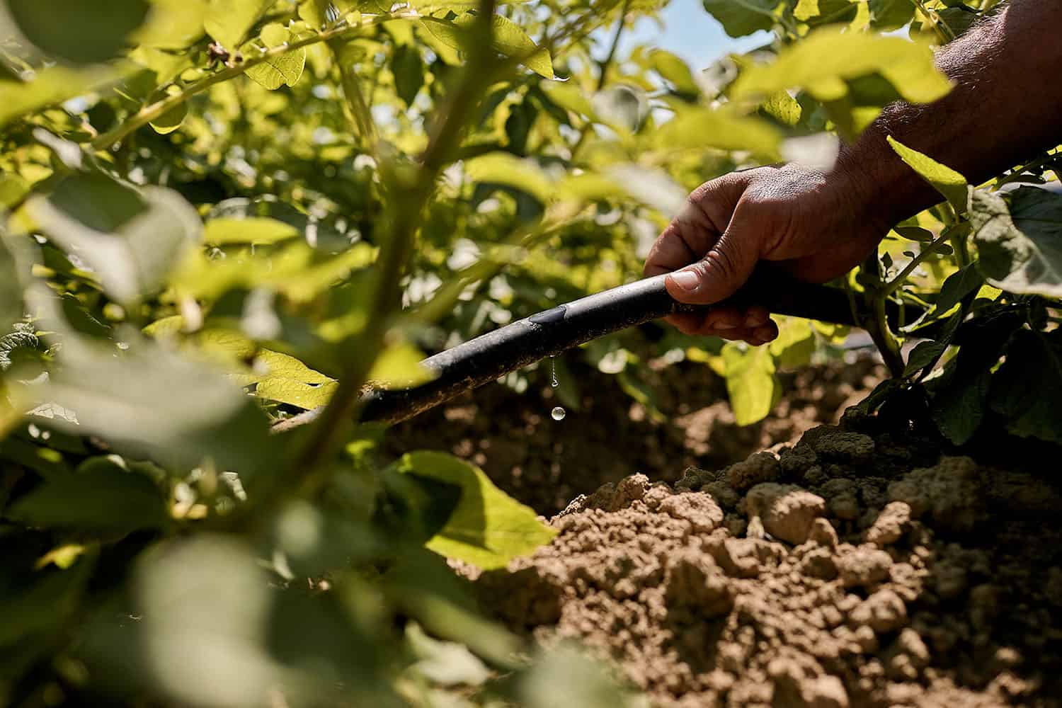 Fotografo reportage industriale agricoltura campi irrigazione a goccia coltivazioni