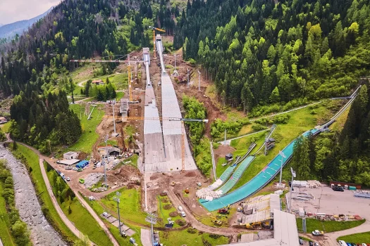 Servizi con drone a vicenza, fotografia e video - Cantieri delle Olimpiadi Milano Cortina 2026 - Case History Mapei